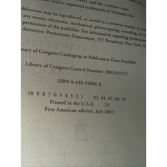 Harry Potter And The Order Of The Phoenix 1st American Edition 1st Printing 2003 - Picture 8 of 8